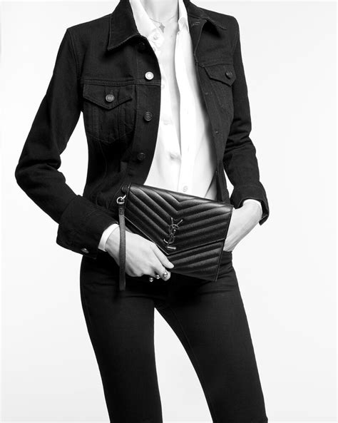 Saint Laurent Cassandre Matelassé Leather Flap 